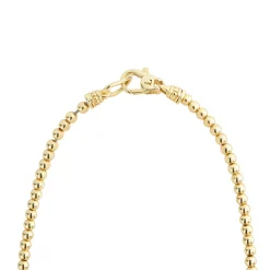 18K Gold Beaded Necklace