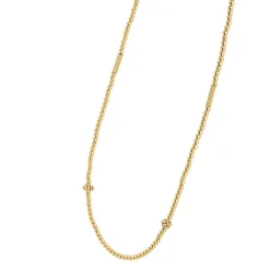 18K Gold Beaded Necklace
