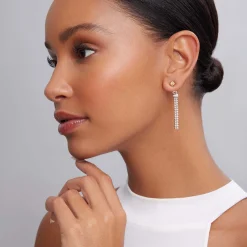18K Gold Beaded Stud Earrings
