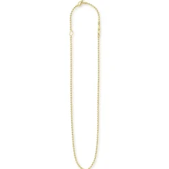 18K Gold Beaded Toggle Necklace