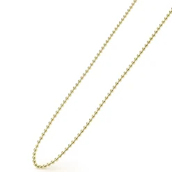 18K Gold Beaded Toggle Necklace