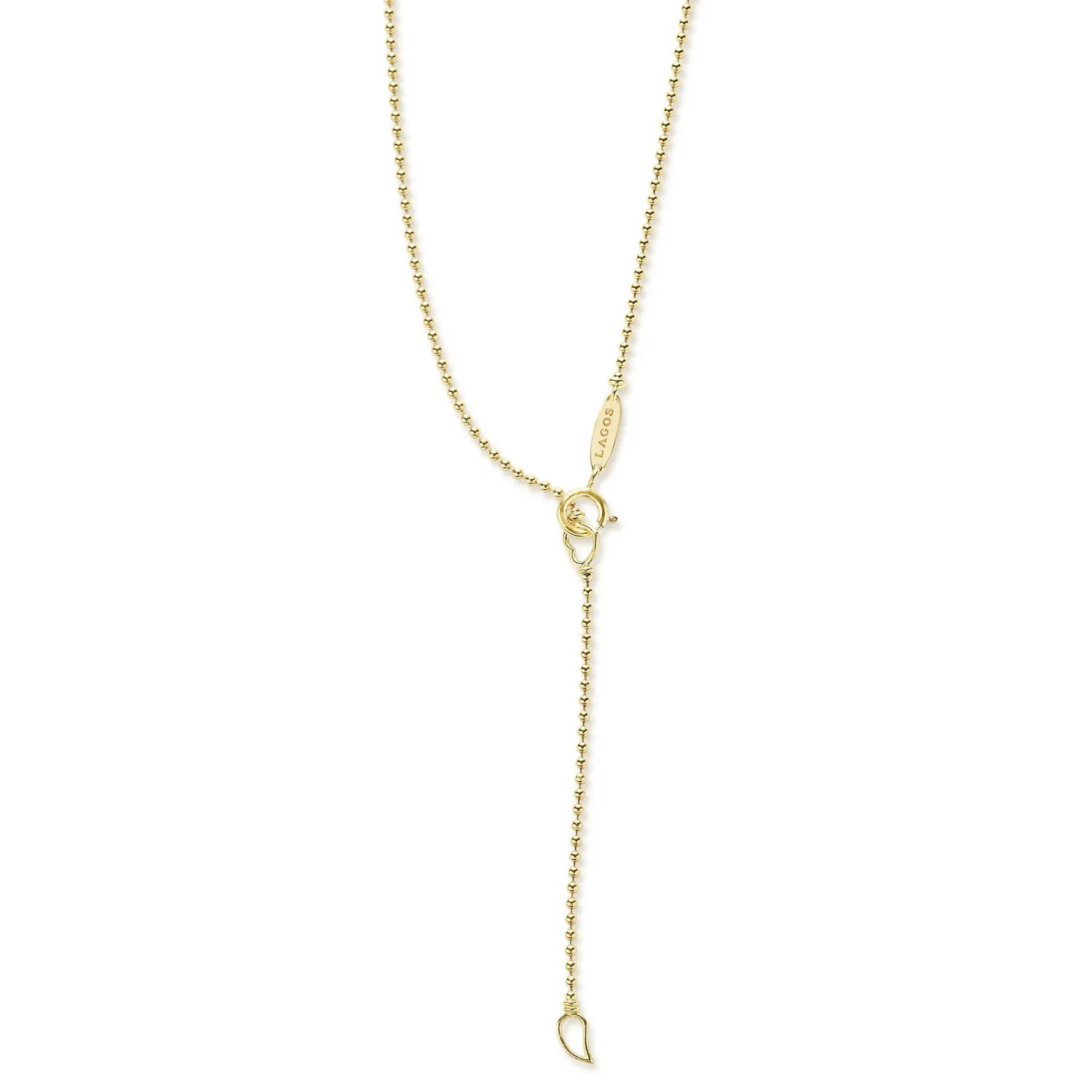 18K Gold Black Ceramic Circle Pendant Necklace