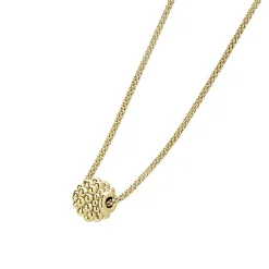 18K Gold Caviar Ball Pendant Necklace