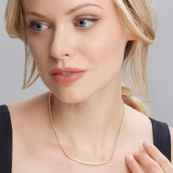 18K Gold Caviar Bar Necklace
