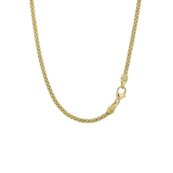18K Gold Caviar Bar Necklace