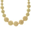 18K Gold Caviar Beaded Ball Necklace