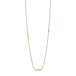 18K Gold Caviar Beaded Necklace