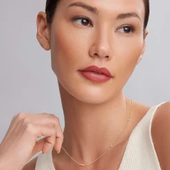 18K Gold Caviar Beaded Necklace