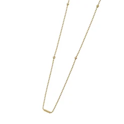 18K Gold Caviar Beaded Necklace