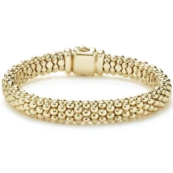 18K Gold Caviar Bracelet | 9mm