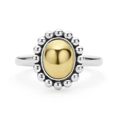 18K Gold Caviar Dome Ring