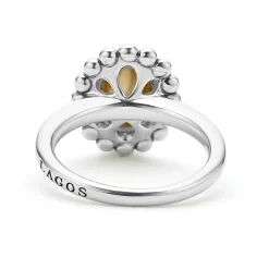 18K Gold Caviar Dome Ring