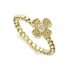 18K Gold Caviar Flower Diamond Ring