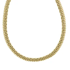 18K Gold Caviar Necklace | 9mm