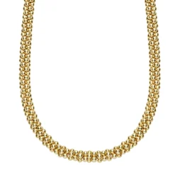18K Gold Caviar Necklace | 4mm