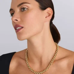 18K Gold Caviar Necklace | 11mm