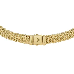 18K Gold Caviar Necklace | 9mm