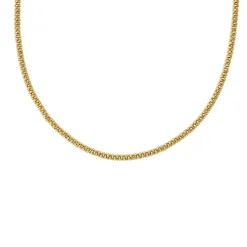 18K Gold Caviar Necklace 3mm