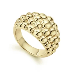 18K Gold Caviar Ring