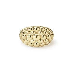18K Gold Caviar Ring