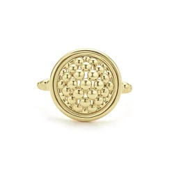 18K Gold Caviar Ring