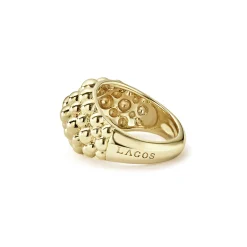18K Gold Caviar Ring