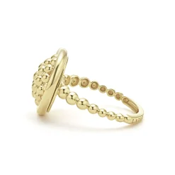18K Gold Caviar Ring