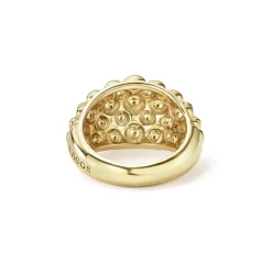 18K Gold Caviar Ring