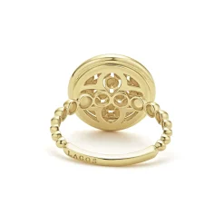 18K Gold Caviar Ring