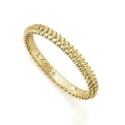 18K Gold Caviar Stacking Ring