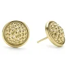18K Gold Caviar Stud Earrings