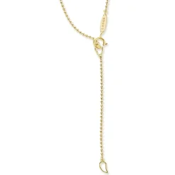 18K Gold Circle Pendant Necklace