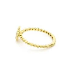 18K Gold Circle Ring