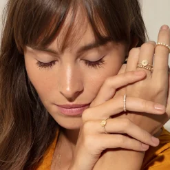 18K Gold Circle Ring