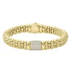 18K Gold Diamond Bracelet | 9mm