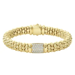 18K Gold Diamond Bracelet | 9mm