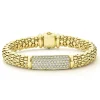 18K Gold Diamond Bracelet | 9mm