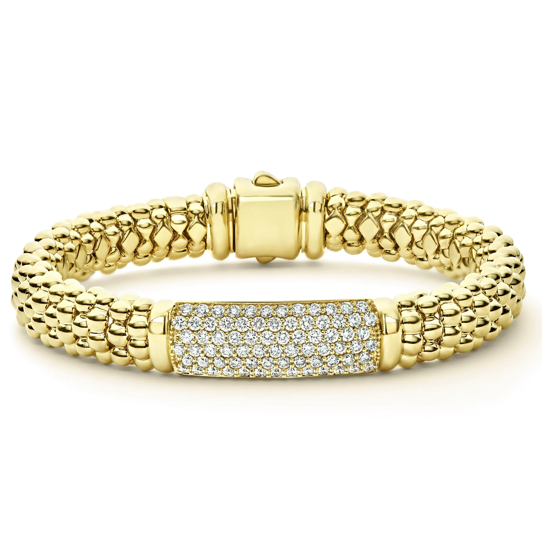 18K Gold Diamond Bracelet | 9mm