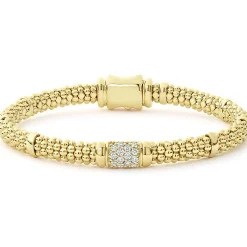 18K Gold Diamond Bracelet | 6mm
