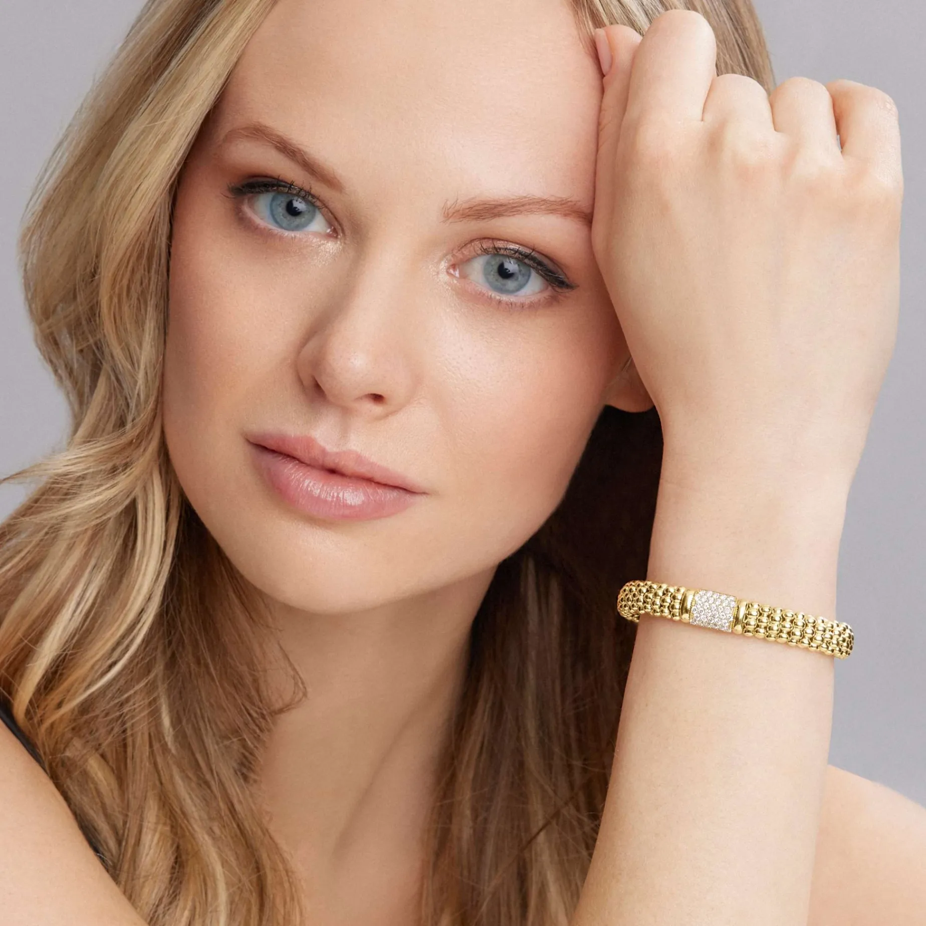 18K Gold Diamond Bracelet | 9mm