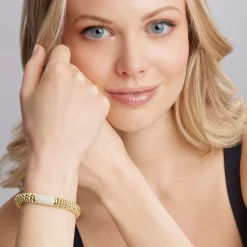 18K Gold Diamond Bracelet | 9mm