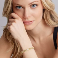 18K Gold Diamond Bracelet | 6mm