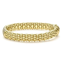 18K Gold Diamond Bracelet | 9mm