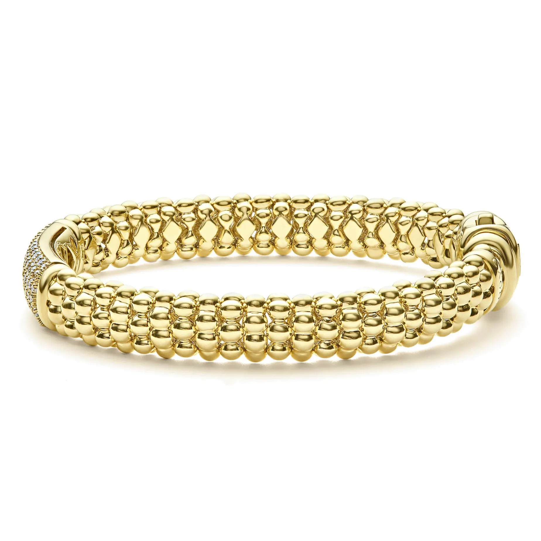 18K Gold Diamond Bracelet | 9mm