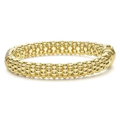 18K Gold Diamond Bracelet | 9mm