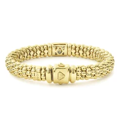 18K Gold Diamond Bracelet | 9mm