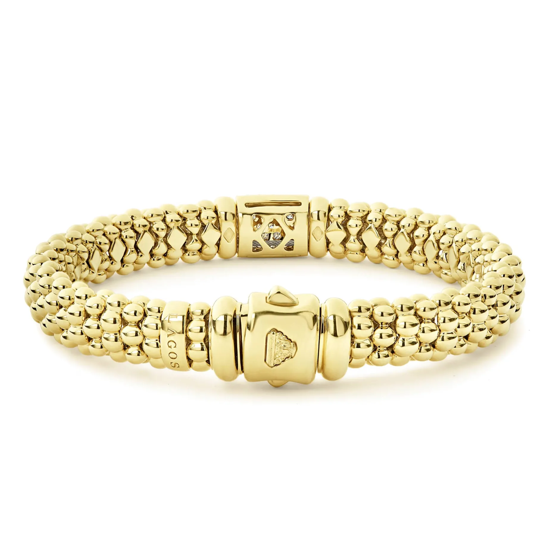 18K Gold Diamond Bracelet | 9mm