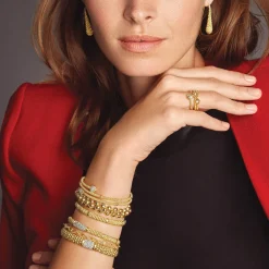 18K Gold Diamond Bracelet | 9mm