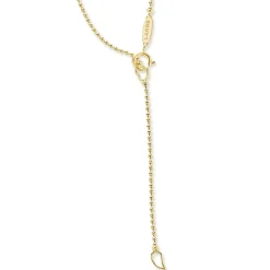 18K Gold Diamond Circle Pendant Necklace