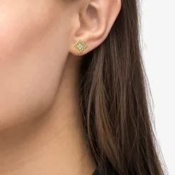 18K Gold Diamond Earrings